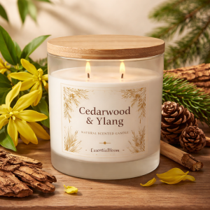 Cedarwood & Ylang Natural Scented Candle