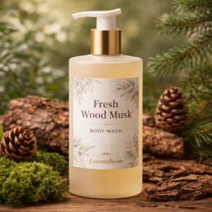 fresh wood musk revitalizing body wash